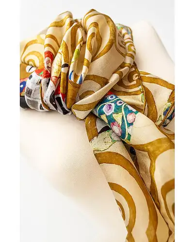 Scarves Fox and Chave Klimt Fulfilment Silk Habotai Scarf £50.00