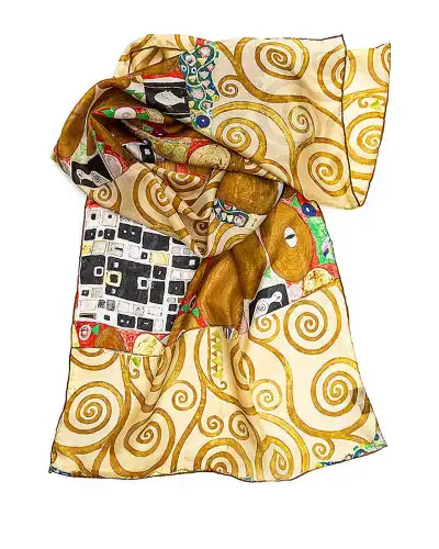 Scarves Fox and Chave Klimt Fulfilment Silk Habotai Scarf £50.00