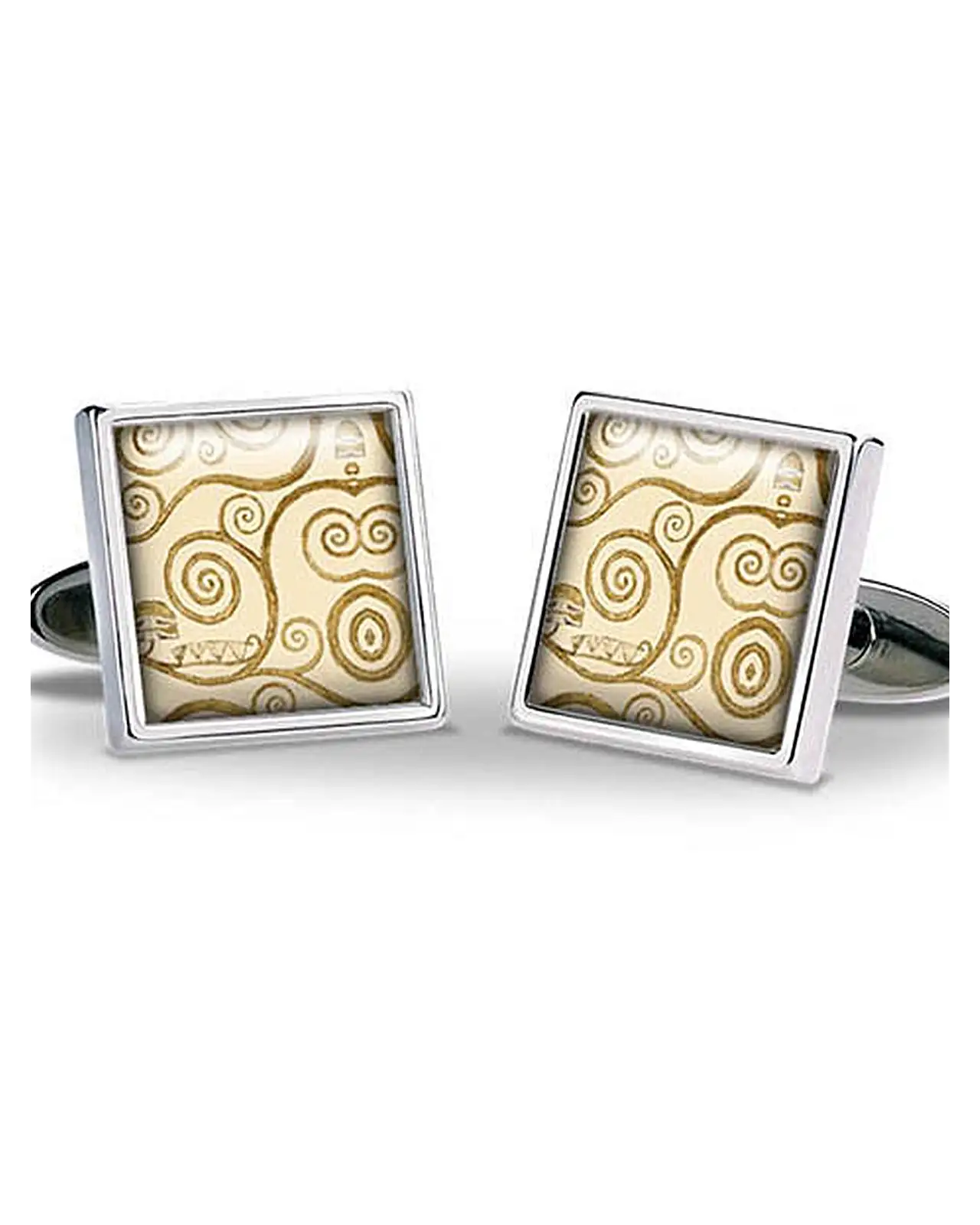 Others Fox and Chave Klimt Tree Of Life Gold Cufflinks £29.00