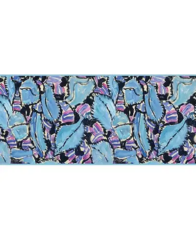 Scarves Fox and Chave Klimt Turquoise and Pink Crêpe De Chine Scarf £45.00