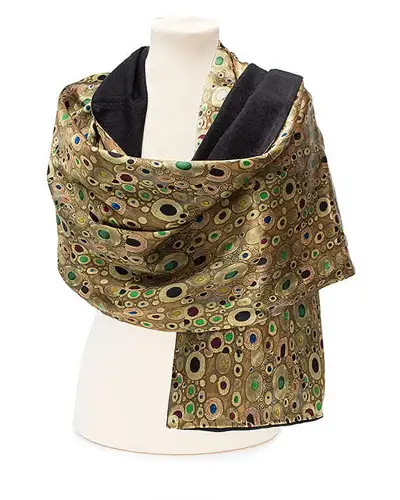 Scarves Fox and Chave Klimt Gold Poshmina Stole £116.00