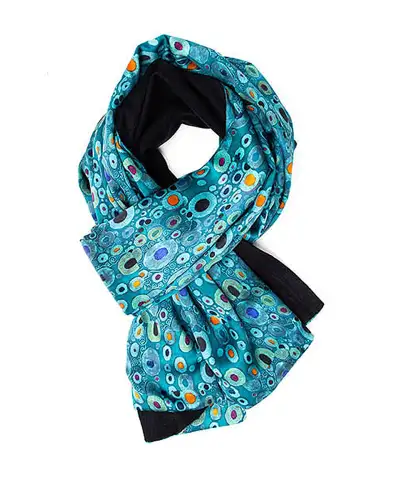Scarves Fox and Chave Klimt Turquoise Poshmina Stole £116.00