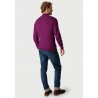 Cardigans Brook Taverner Somerset Plum Cotton Merino Zip Cardigan £54.00