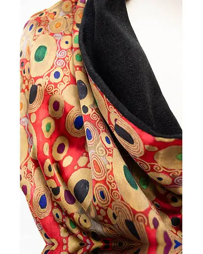 Scarves Fox and Chave Klimt Red Poshmina Stole £116.00