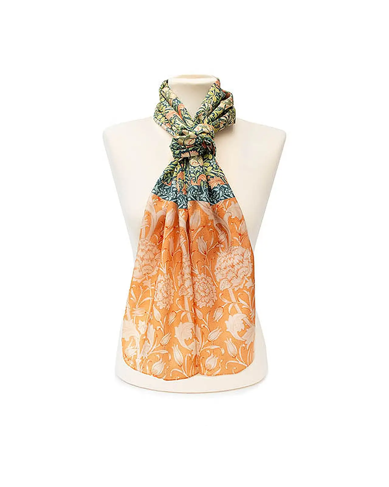 Scarves Fox and Chave Morris Compton and Wild Tulip Silk Habotai Scarf £42.00