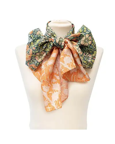 Scarves Fox and Chave Morris Compton and Wild Tulip Silk Habotai Scarf £42.00