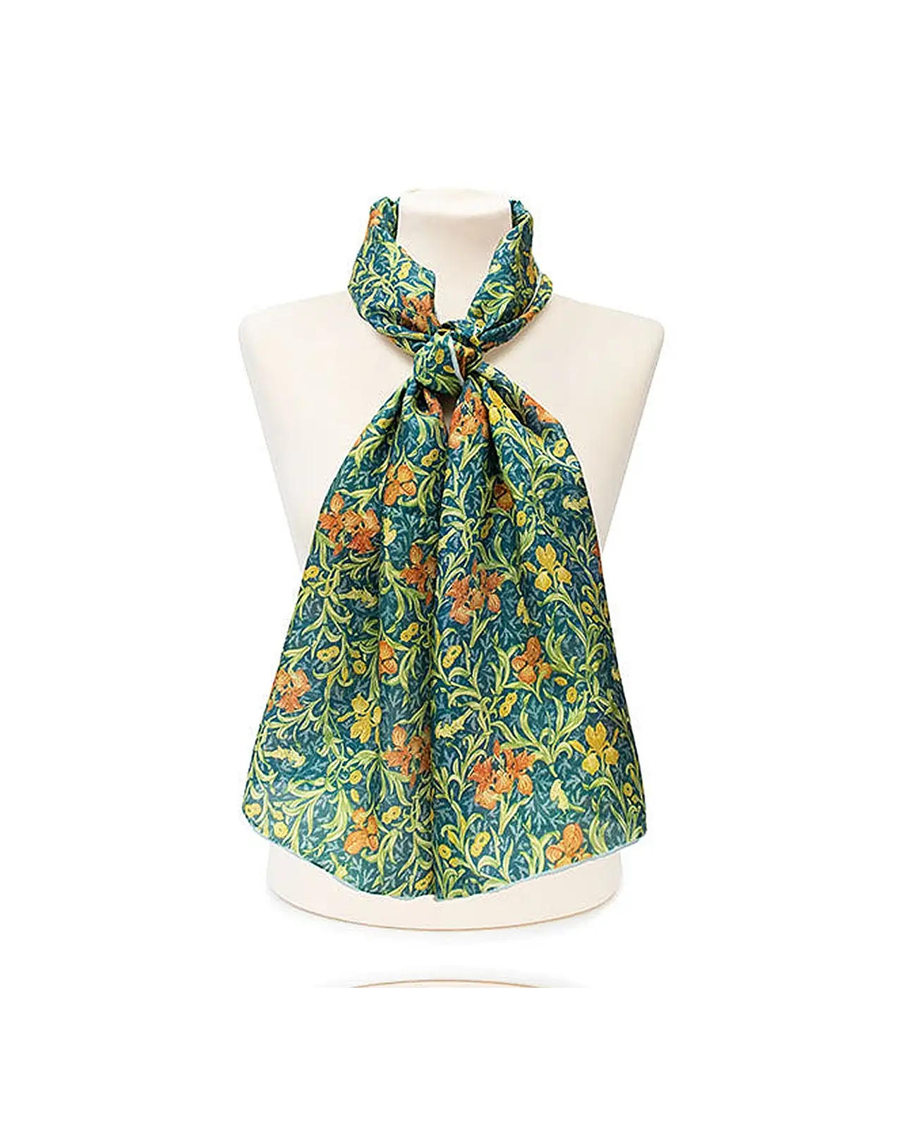 Scarves Fox and Chave Morris Iris Silk Habotai Scarf £42.00