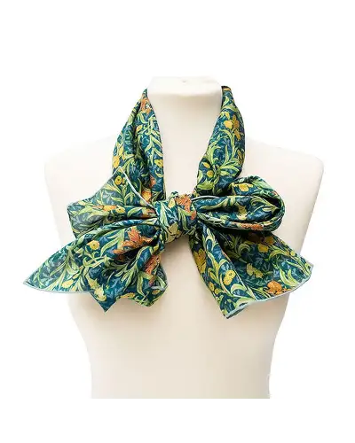 Scarves Fox and Chave Morris Iris Silk Habotai Scarf £42.00