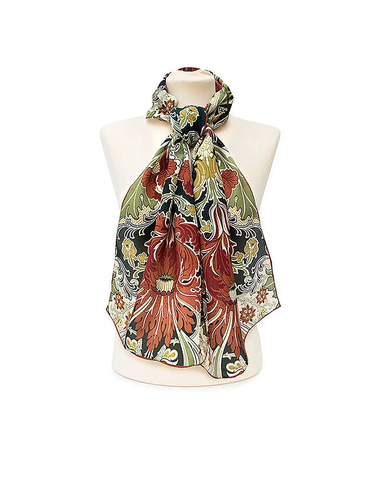 Scarves Fox and Chave Morris Dovedale Crêpe De Chine Scarf £45.00