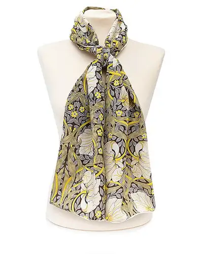 Scarves Fox and Chave Morris Pimpernel Crêpe De Chine Scarf £45.00