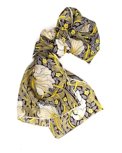 Scarves Fox and Chave Morris Pimpernel Crêpe De Chine Scarf £45.00