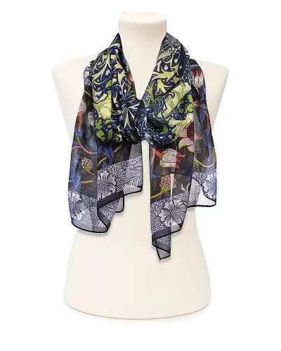 Scarves Fox and Chave Morris Seaweed Chiffon Scarf £39.00