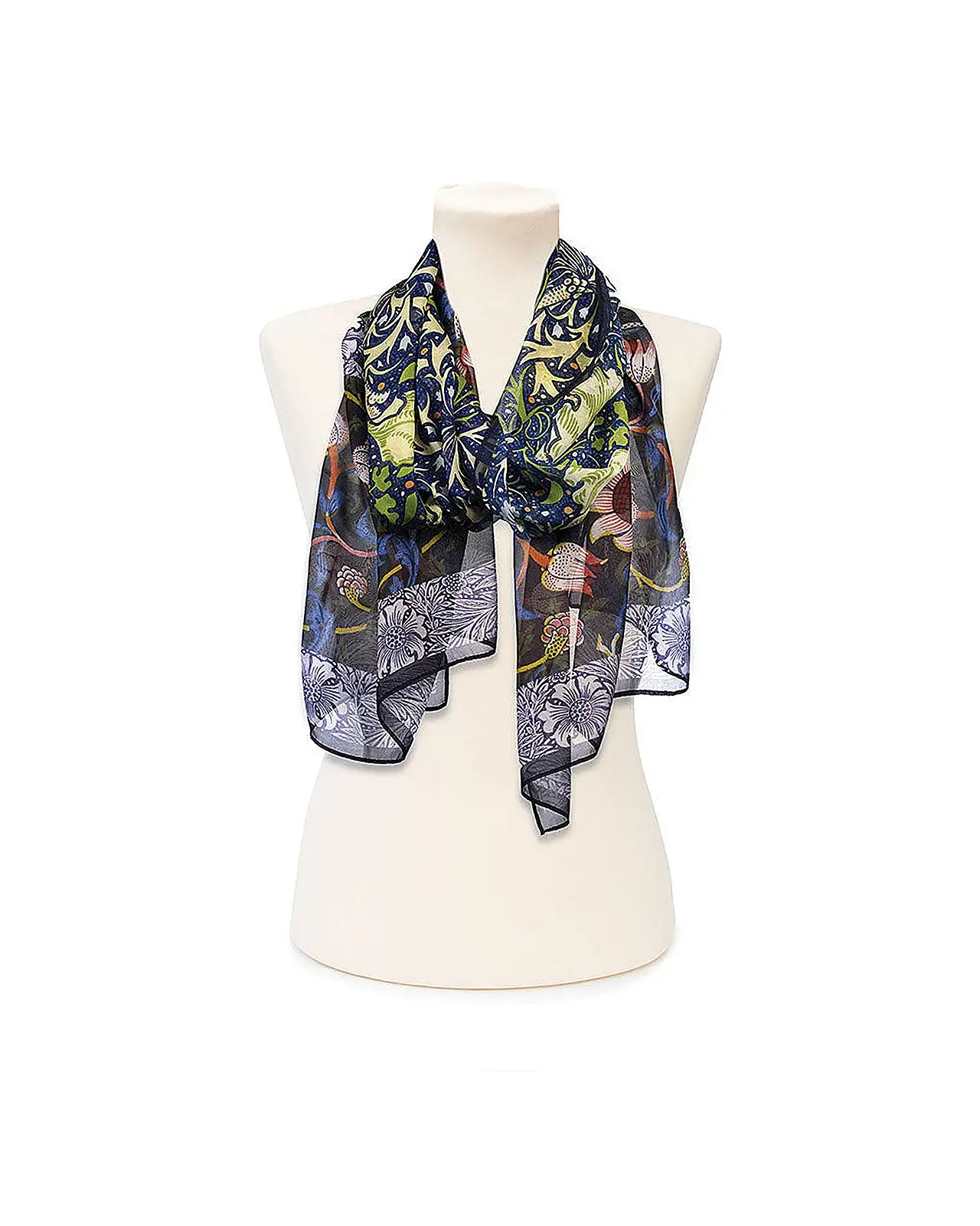 Scarves Fox and Chave Morris Seaweed Chiffon Scarf £39.00
