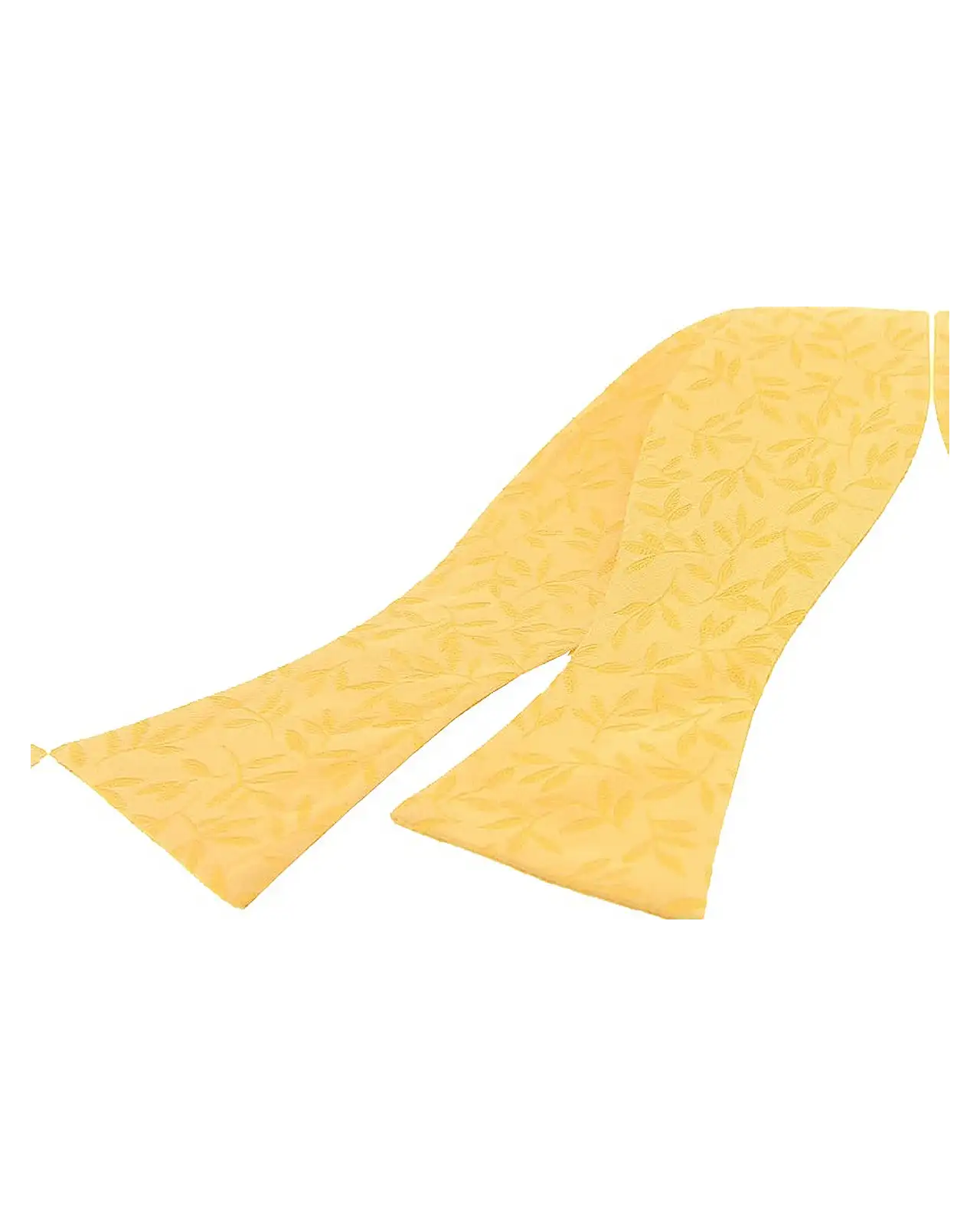 Self Tie Bow Ties Soprano Ties Soprano Golden Yellow Edwardian Tonal Leaf Silk Self Tied Bow £10.00