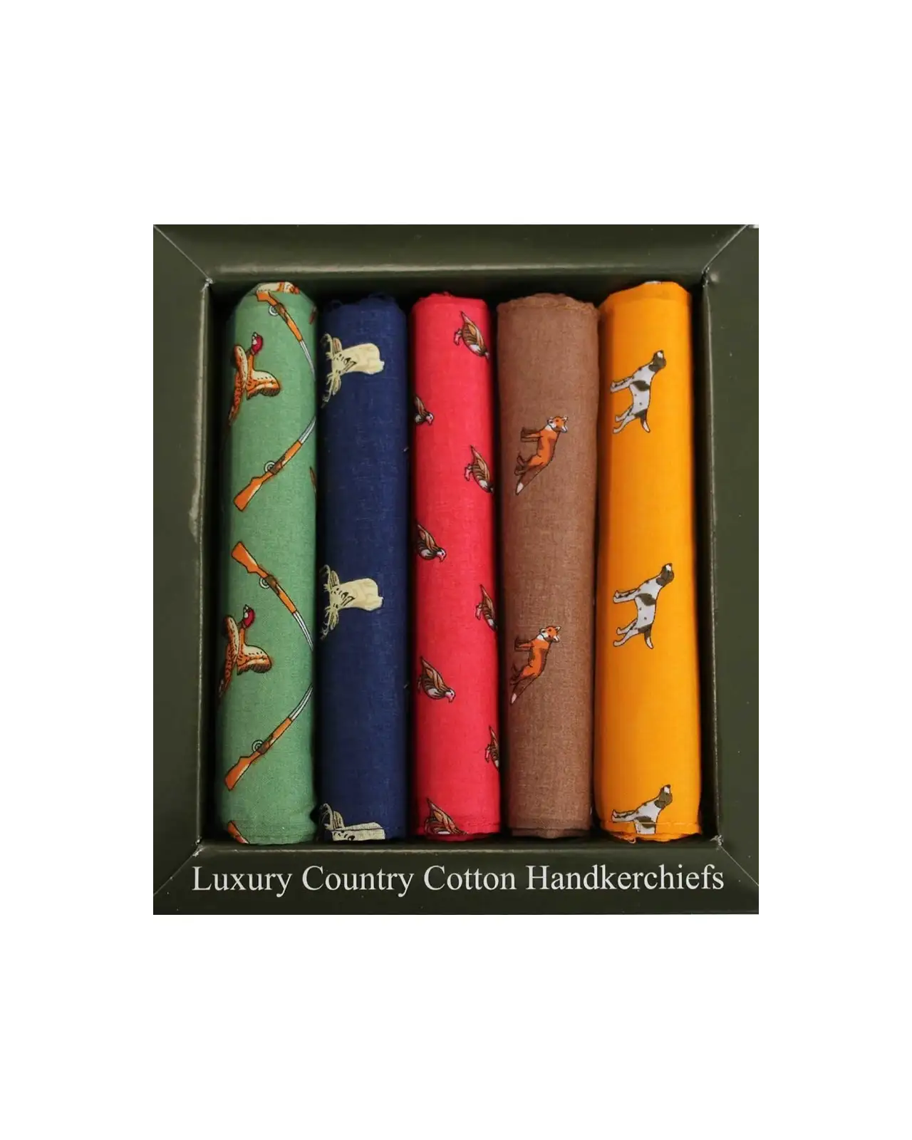 Cotton Hankies Soprano Ties Soprano Country Themed Pack Of Five Cotton Handkerchiefs £23.00