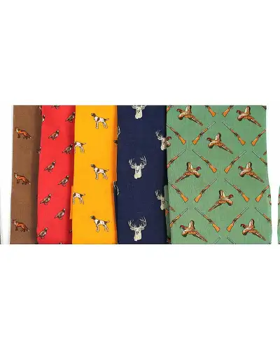 Cotton Hankies Soprano Ties Soprano Country Themed Pack Of Five Cotton Handkerchiefs £23.00