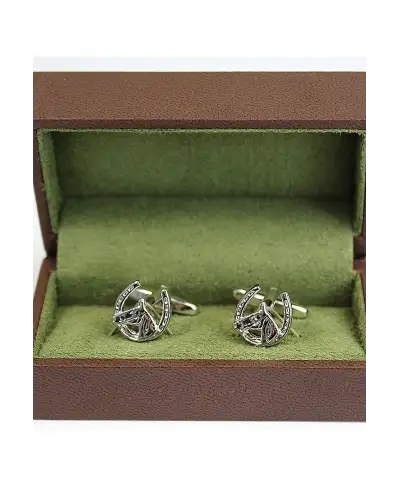 Cufflinks Soprano Ties Soprano Horse And Horseshoe Silver Country Cufflinks £23.00