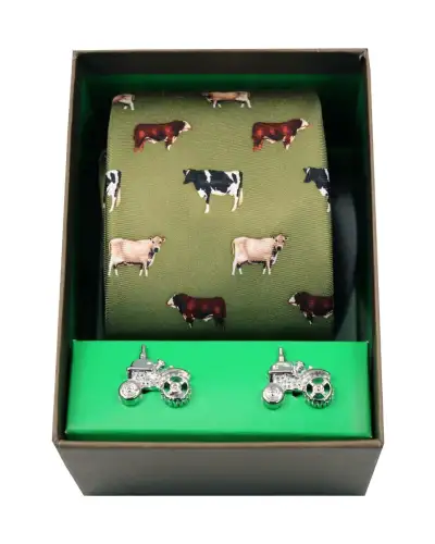 Gift Sets Soprano Ties Breed Of Cows Tie And Cufflink Gift Set £40.00