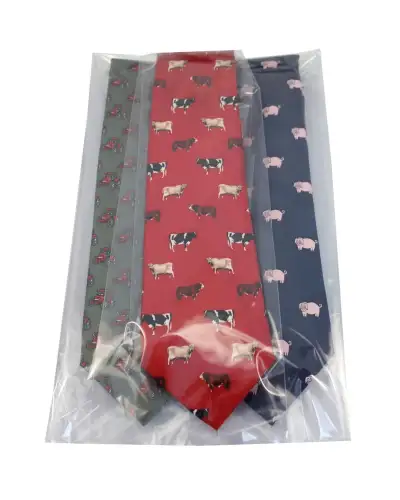 Silk Ties Soprano Ties Farm Yard Animals Pack Of 3 Silk Ties £43.00