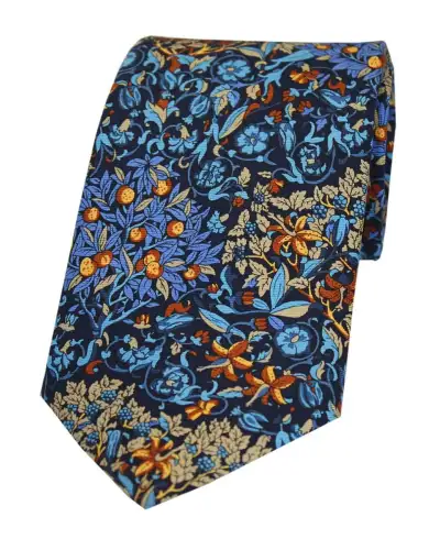 Posh & Dandy Ties Soprano Ties Multi Coloured Luxury Printed Silk Tie-ST-ZVA-02 £24.00