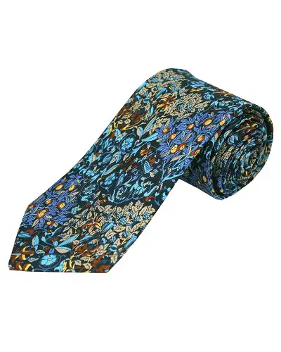 Posh & Dandy Ties Soprano Ties Multi Coloured Luxury Printed Silk Tie-ST-ZVA-02 £24.00