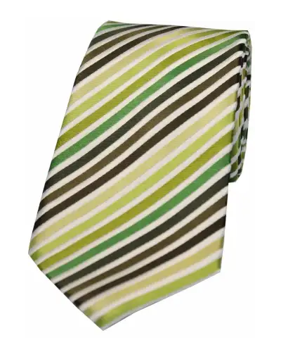 Silk Ties Soprano Ties Soprano Shades Of Green Stripes Silk Tie £24.00