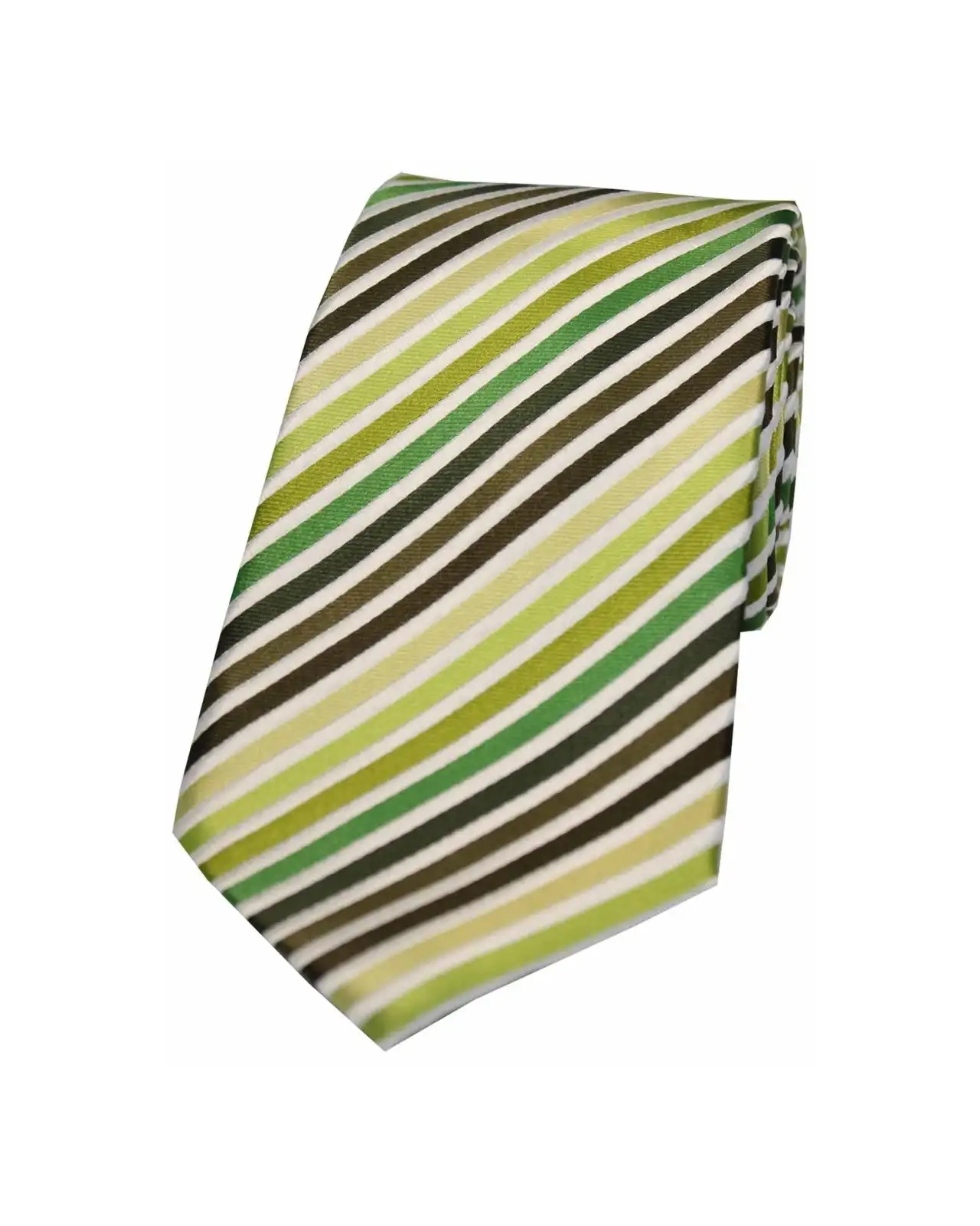 Silk Ties Soprano Ties Soprano Shades Of Green Stripes Silk Tie £24.00