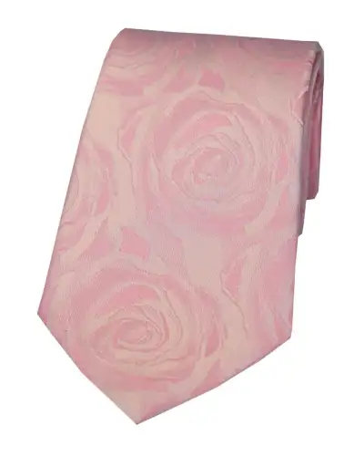 Silk Ties Soprano Ties Soprano Pale Pink Rose Wedding Silk Tie £20.00