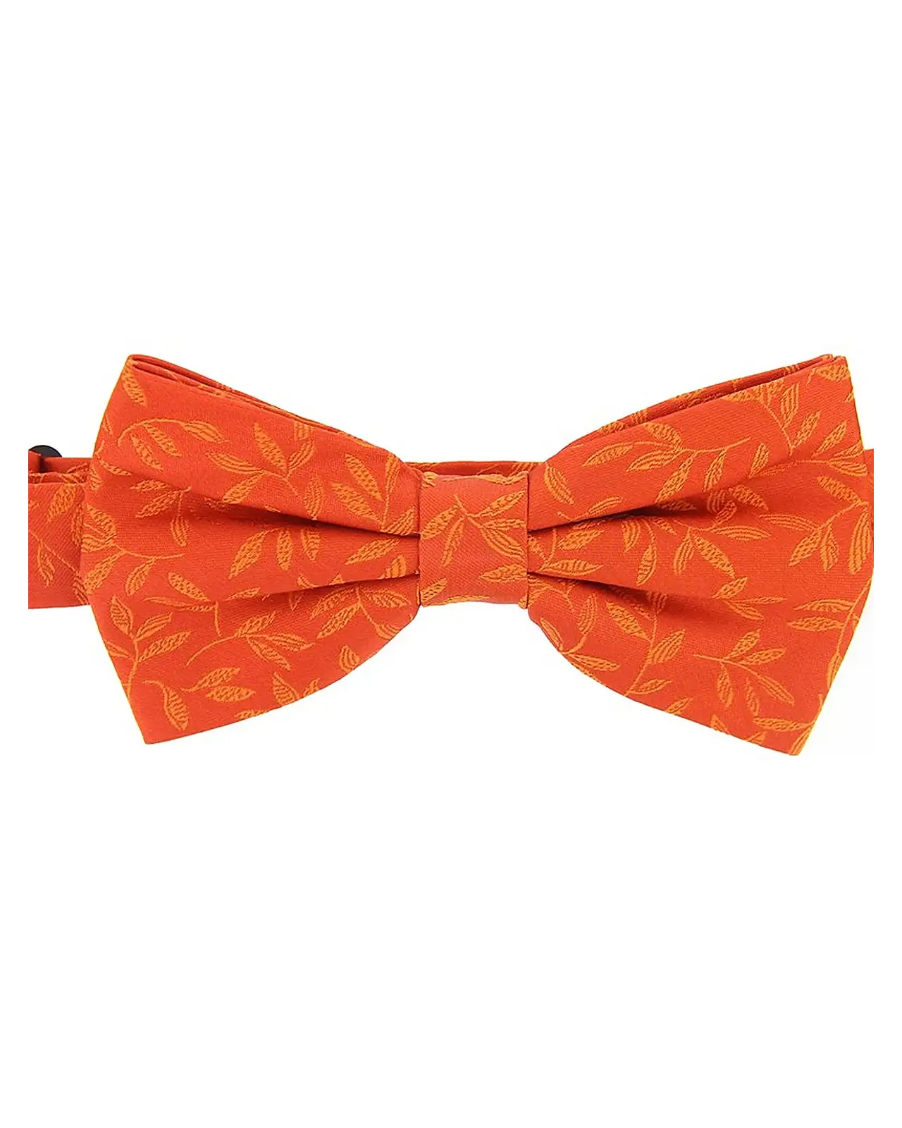 Pre-Tied Bow Ties Soprano Ties Soprano Tone On Tone Orange Leaves Fashionable Woven Silk Bow Tie £10.00