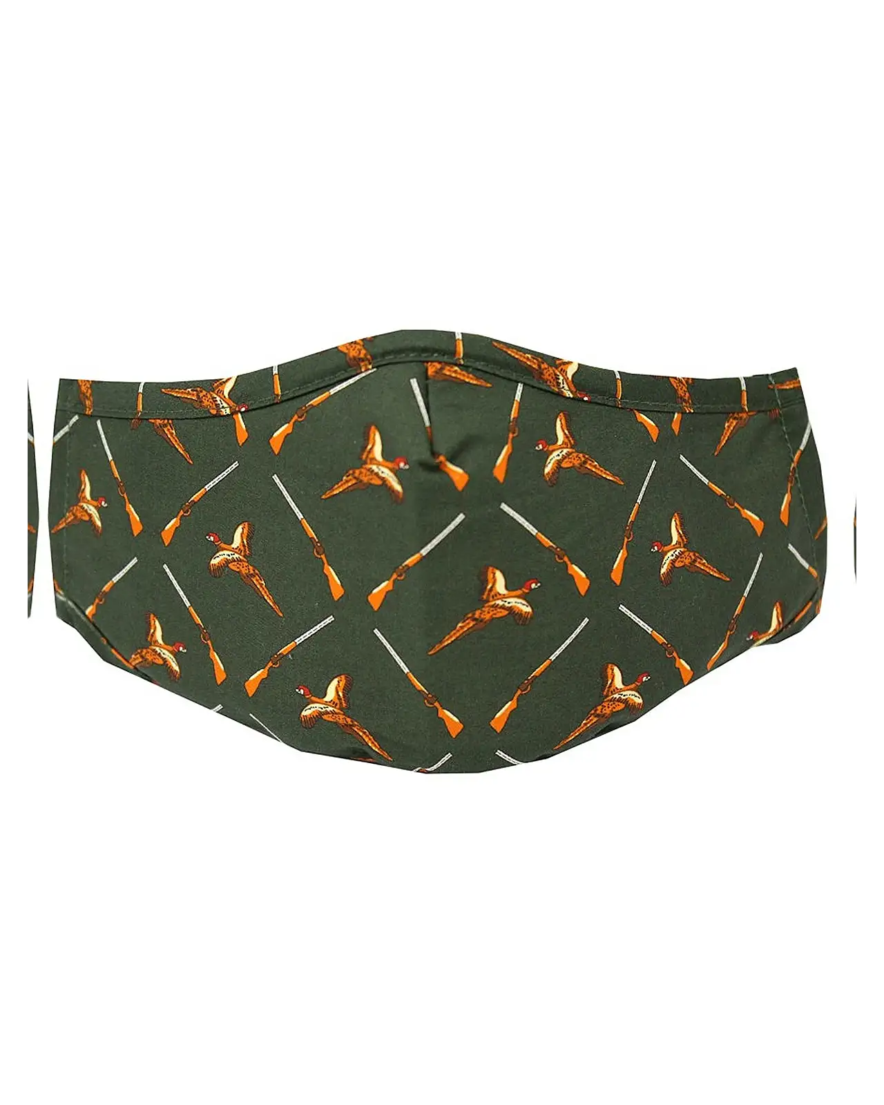 Face Masks Soprano Ties Green Pheasants and Washable and Reusable Cotton Face Mask £5.00