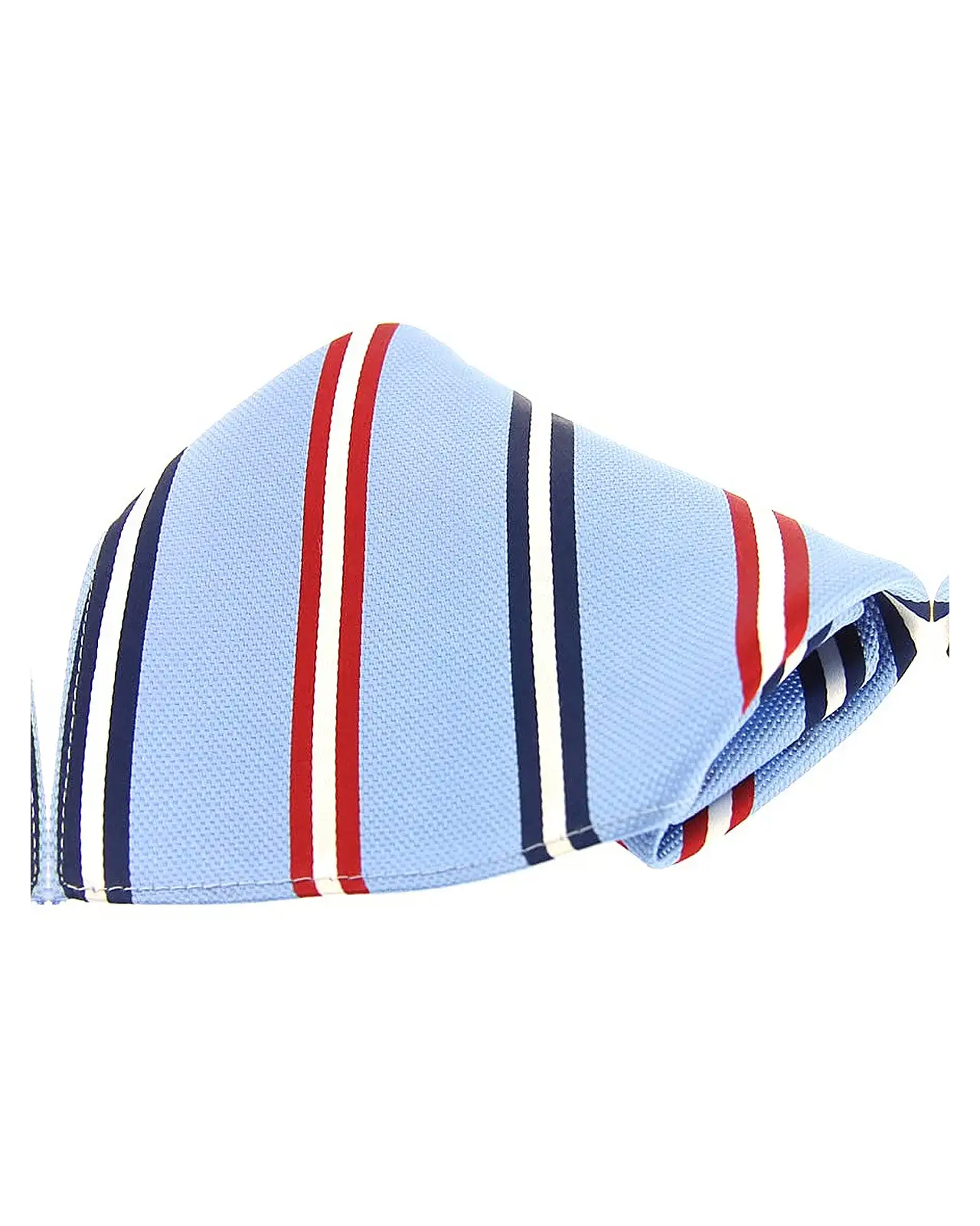 Pocket Square Soprano Ties Soprano Blue With Navy And Red Striped Silk Pocket Square £9.00