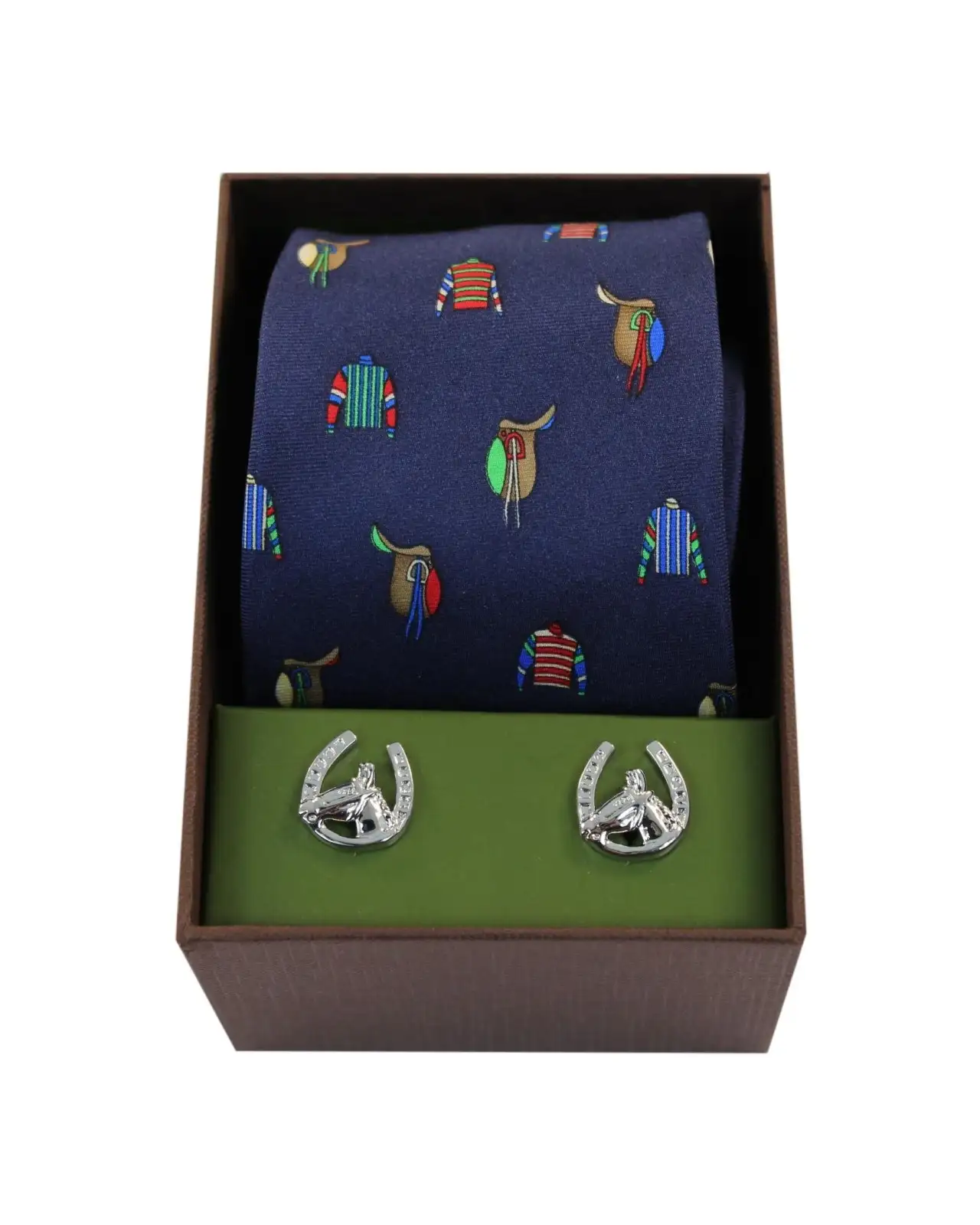 Cufflinks Soprano Ties Jockey Racing Colours and Saddles Tie And Cufflink Set £40.00