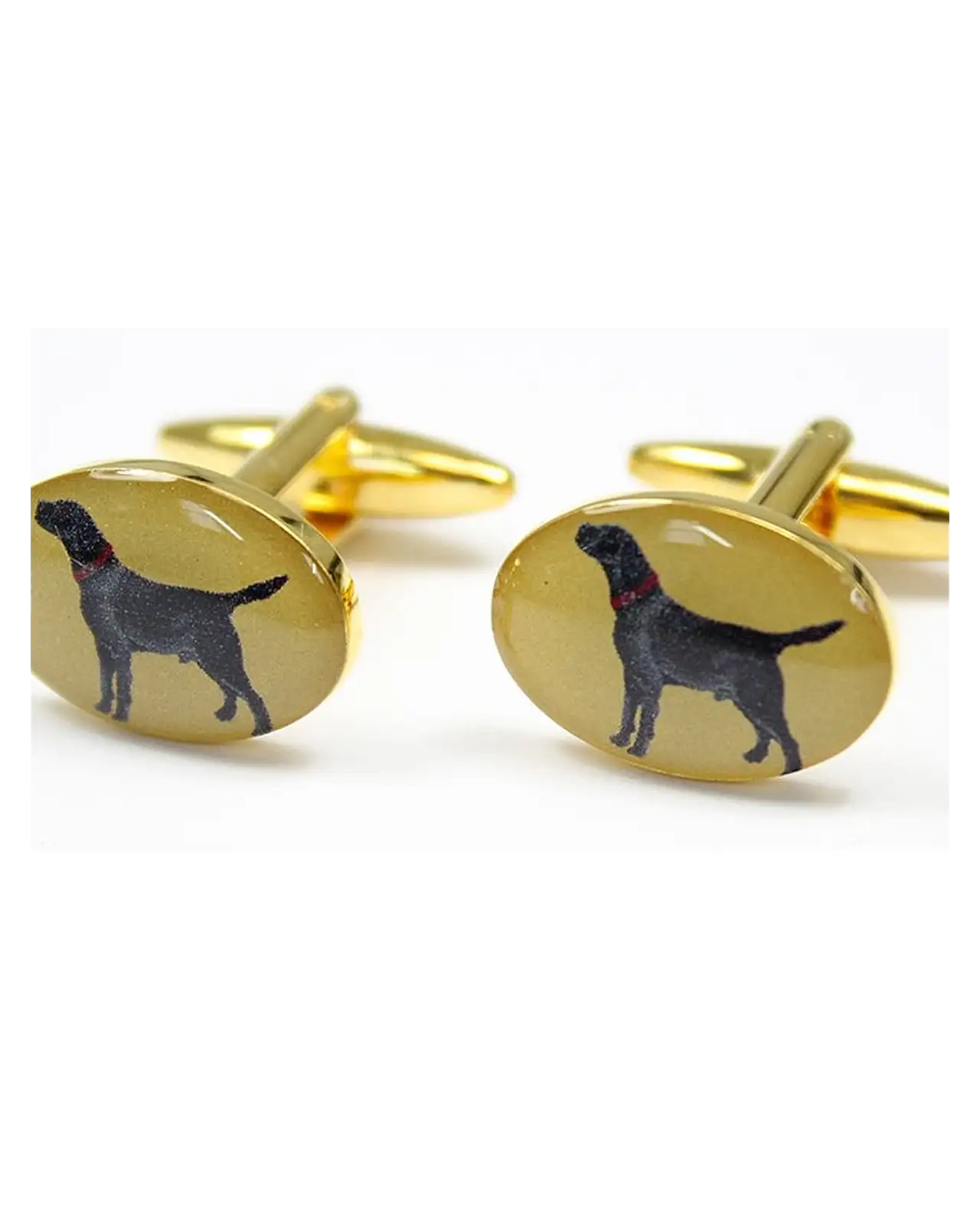 Cufflinks Soprano Ties Soprano Black Labrador Gold Country Cufflinks £23.00