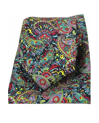 Posh & Dandy Ties Soprano Ties Posh And Dandy Bright Coloured Paisley And Flowers Tie And Pocket Square £34.00