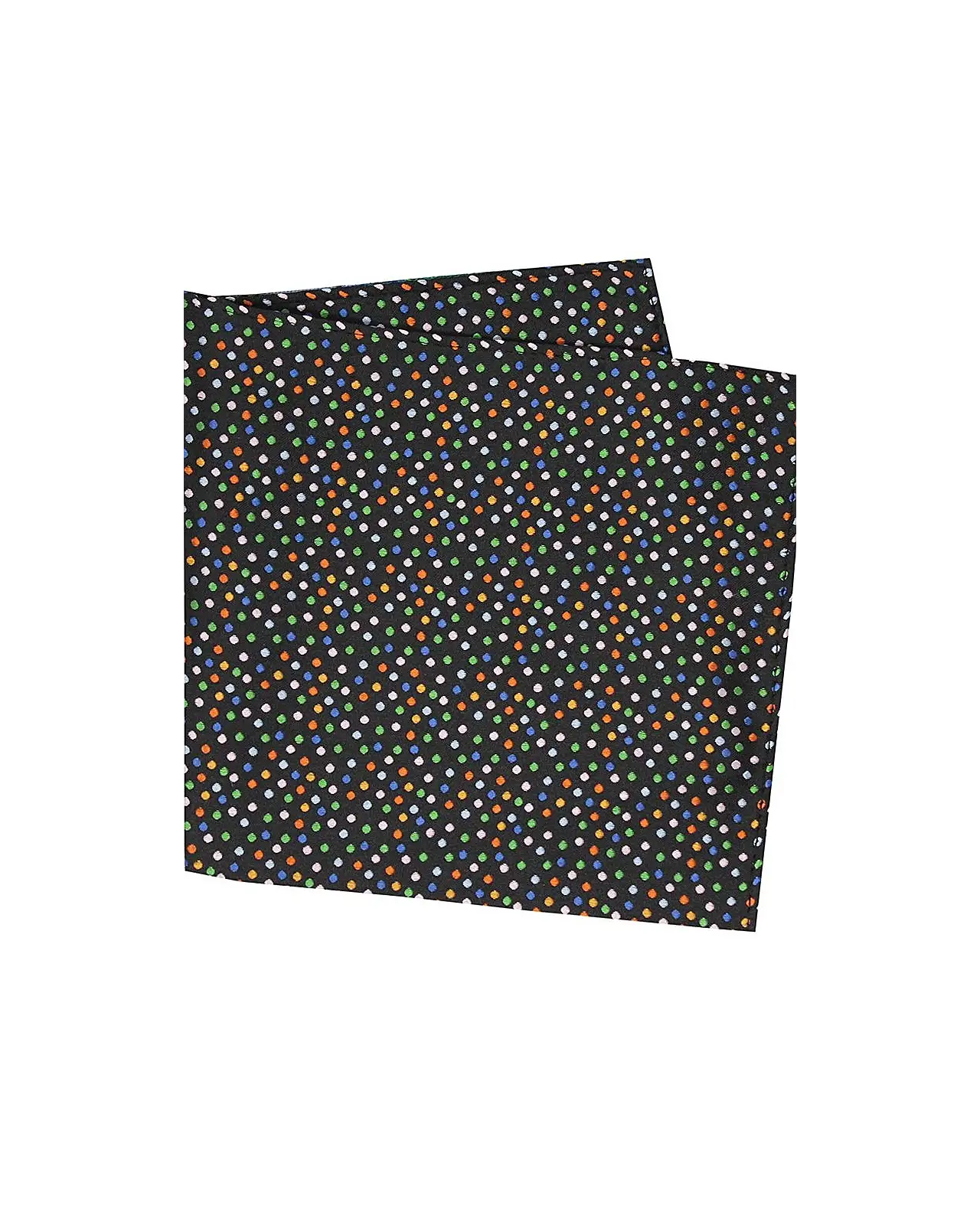 Pocket Square Soprano Ties Posh And Dandy Black Ground Multi Pin Dots Silk Pocket Square £9.00