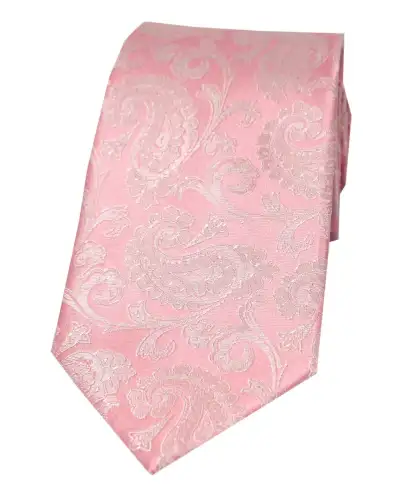 Paisley Ties Soprano Ties Soprano Cotton Candy Pink Paisley Silk Tie £9.00