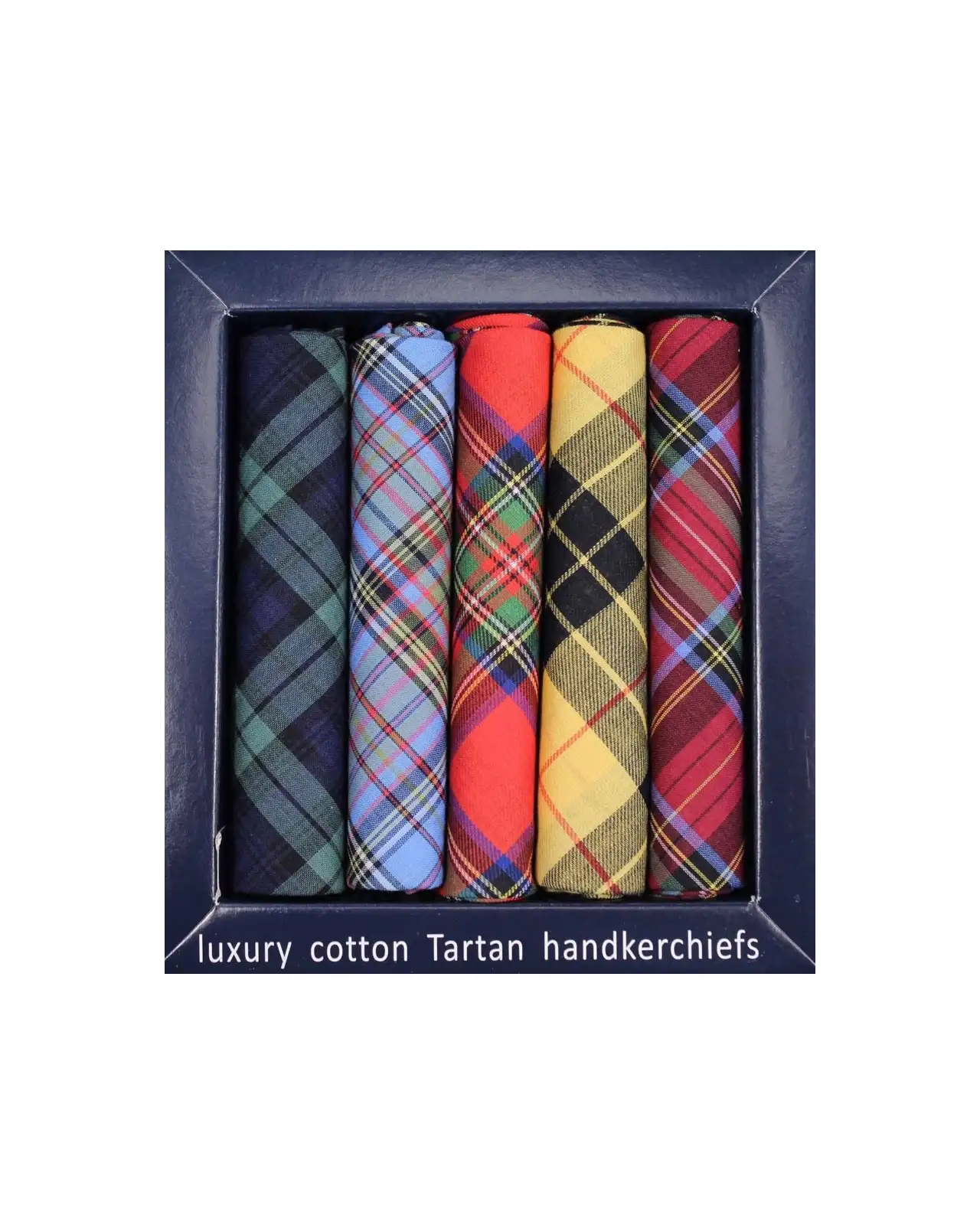 Pocket Square Soprano Ties Soprano 5 Pack Popular Tartan Patterned Cotton Pocket Squares £23.00