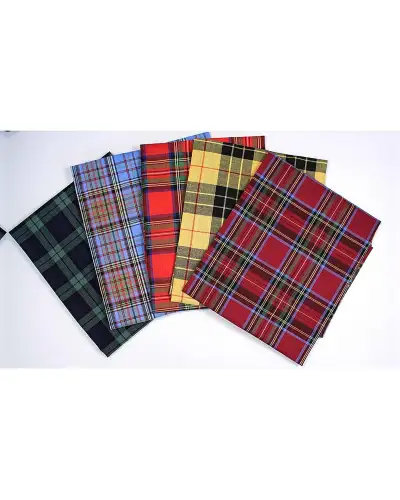 Pocket Square Soprano Ties Soprano 5 Pack Popular Tartan Patterned Cotton Pocket Squares £23.00