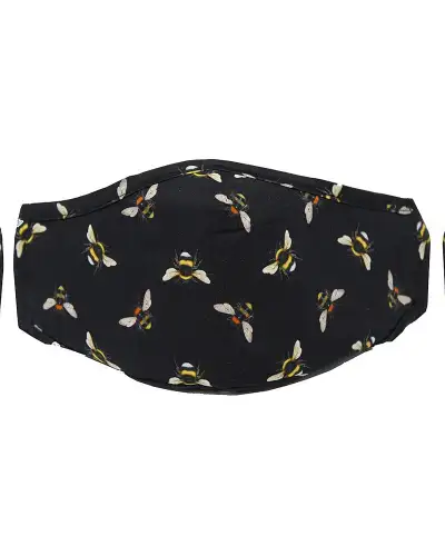 Face Masks Soprano Ties Multi Coloured Bees 100pc Cotton Washable and Reusable Face Mask £5.00