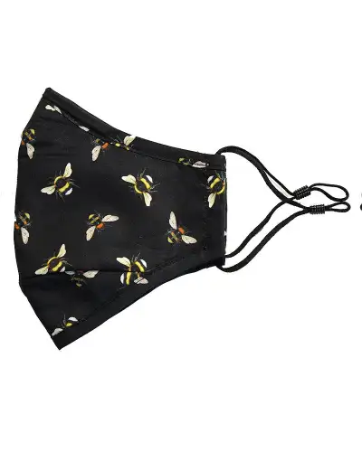 Face Masks Soprano Ties Multi Coloured Bees 100pc Cotton Washable and Reusable Face Mask £5.00