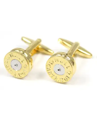 Cufflinks Soprano Ties Soprano Gold Shotgun Cartridge £23.00