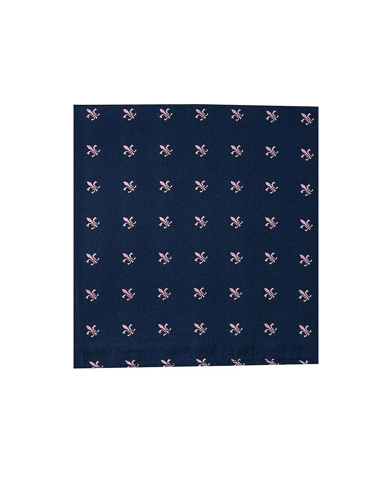 Pocket Square Soprano Ties Soprano Navy With Pink Fleur De Lis Silk Pocket Square £15.00