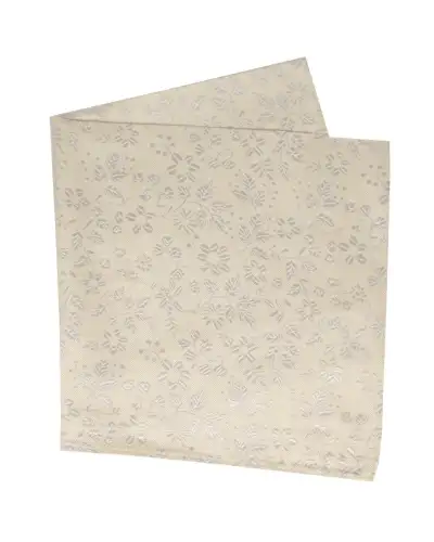Pocket Square Soprano Ties Soprano Ivory Floral Pocket Square £15.00