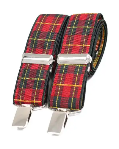 Braces Soprano Ties Soprano Royal Stewart Tartan Patterned 35Mm X Style Braces £23.00