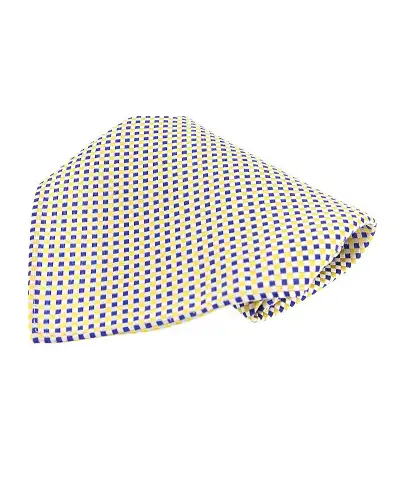 Pocket Square Soprano Ties Soprano Blue Gold Yellow Small Checks Silk Pocket Square £9.00