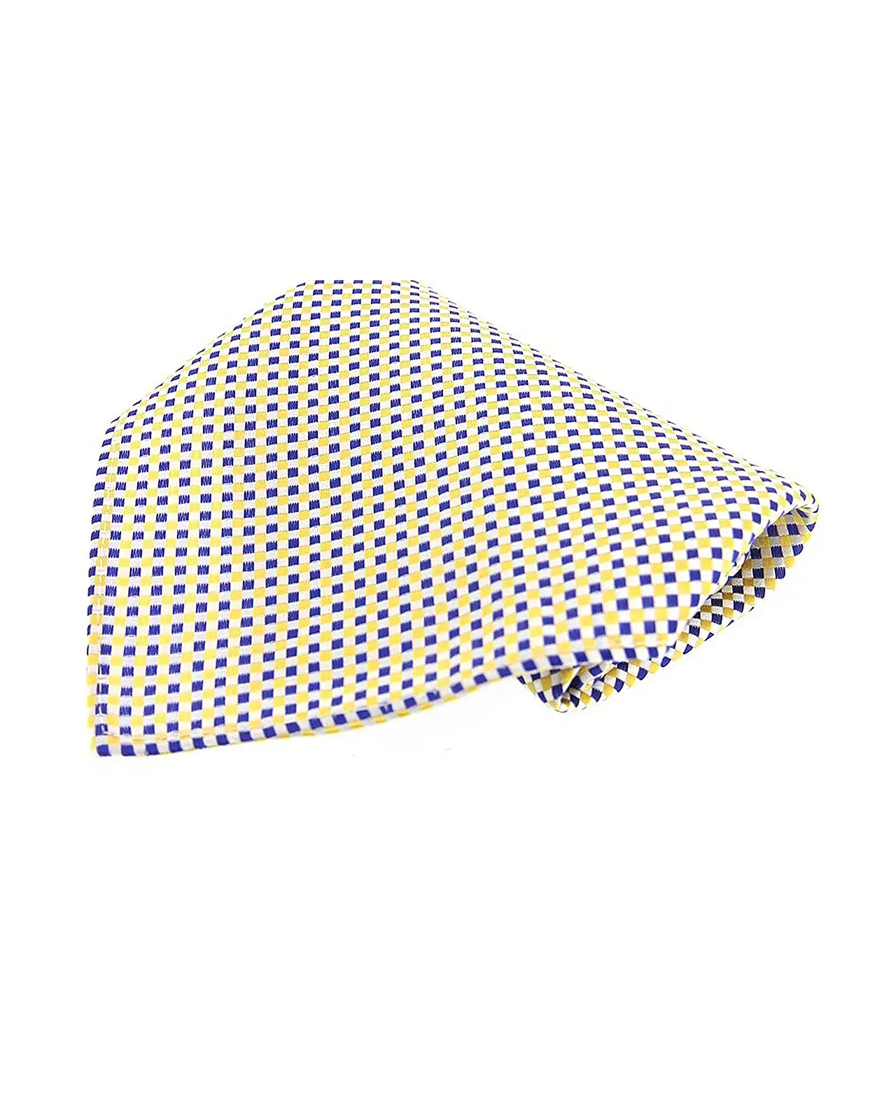 Pocket Square Soprano Ties Soprano Blue Gold Yellow Small Checks Silk Pocket Square £9.00