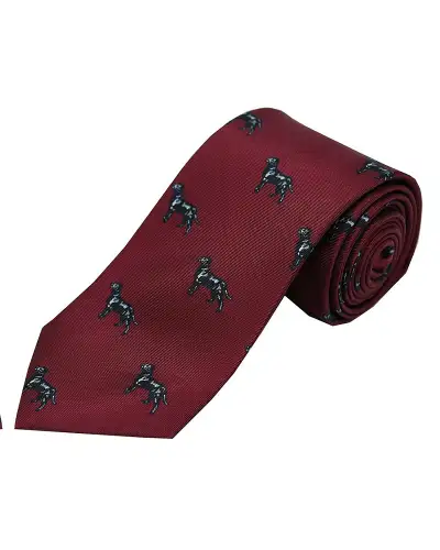 Silk Ties Soprano Ties Soprano Black Labradors On Wine Ground Country Silk Tie £23.00