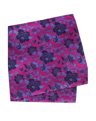 Pocket Square Soprano Ties Soprano Fuchsia Blue And Navy Silk Pocket Square £15.00