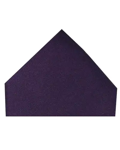 Soprano Luxury Purple Satin Silk Hanky | Soprano Ties ST HANKWQ DEEP PURPLE Silk Hankie