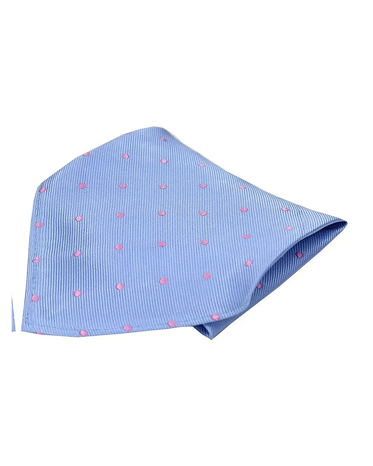 Pocket Square Soprano Ties Soprano Sky Blue And Pink Polka Dot Mens Silk Pocket Square £9.00